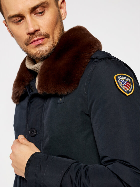 Blauer Blauer Žieminė striukė Jesse Classic Police 20WBLUC05518 005844 Tamsiai mėlyna Regular Fit