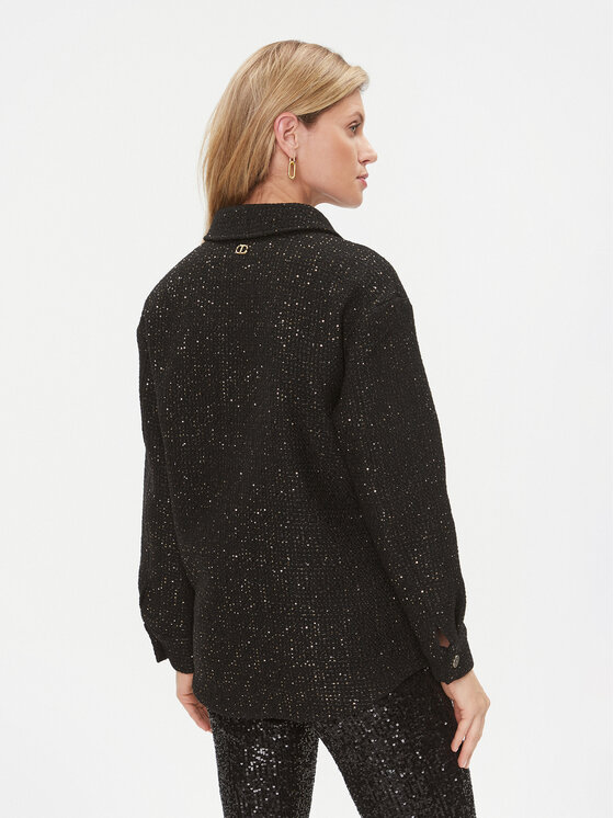 TWINSET TWINSET Σακάκι 232TT2180 Μαύρο Regular Fit
