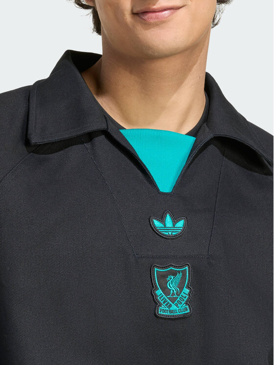 adidas adidas Bluza Liverpool FC Terrace Icons Drill Czarny Loose Fit