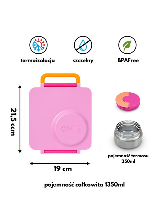 Omie Omie Lunchbox OmieBox Różowy