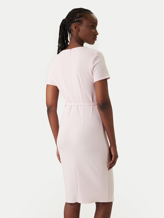 Rinascimento Rinascimento Kokteilinė suknelė CFC0127893003 Rožinė Slim Fit