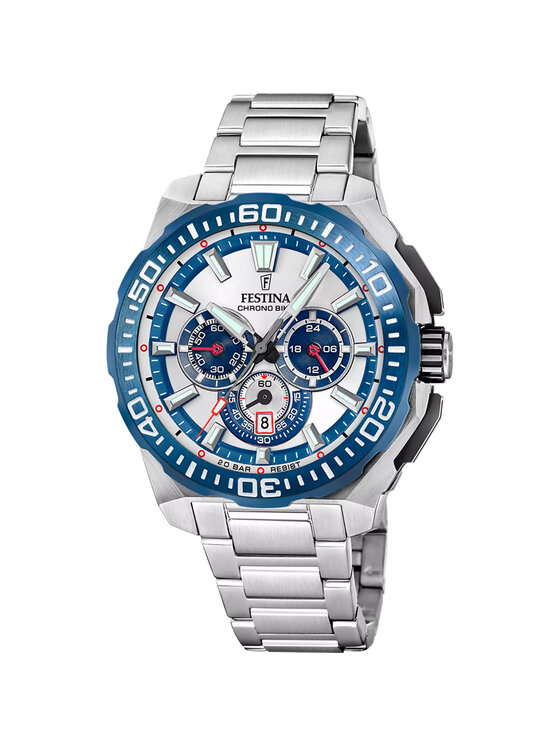 Festina Festina Zegarek F20724-1 Srebrny