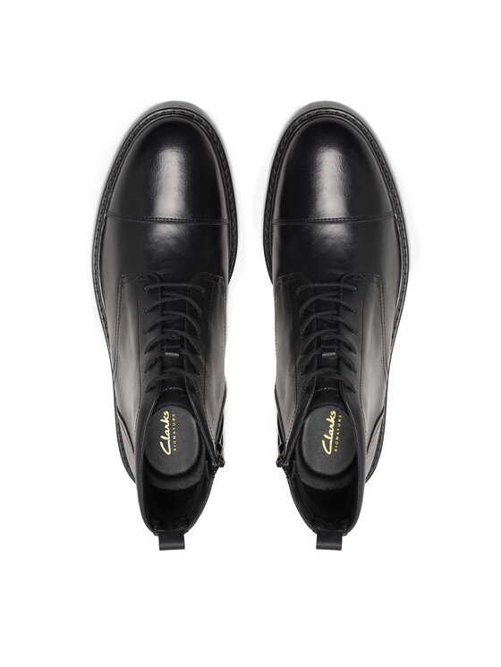 Clarks Clarks Kozačky Aldwin Cap 26179732 Černá