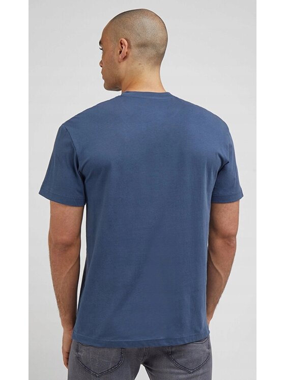 Lee Lee T-Shirt Legendary Tee Niebieski Relaxed Fit