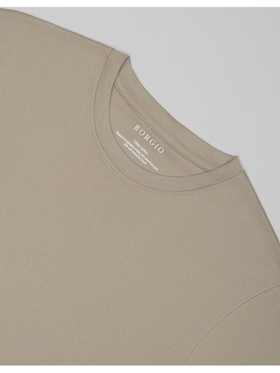 Borgio Borgio Longsleeve Milazzo Szary Slim Fit