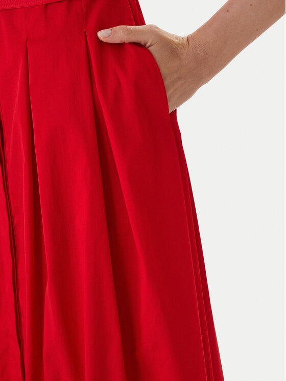 LOLA CASADEMUNT LOLA CASADEMUNT Hemdkleid LS2616089 Rot Regular Fit