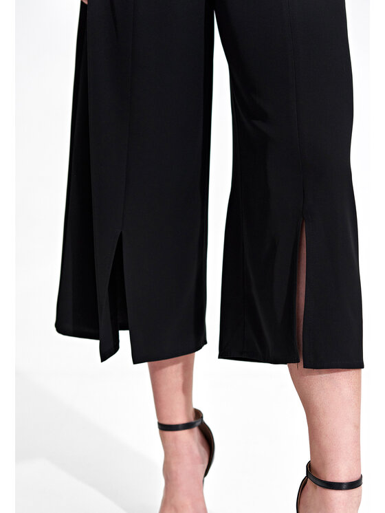 FIGL FIGL Dámske nohavice M860 Čierna Regular Fit