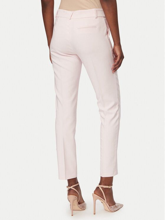 Rinascimento Rinascimento Medžiaginės kelnės CFC0128638003 Rožinė Slim Fit