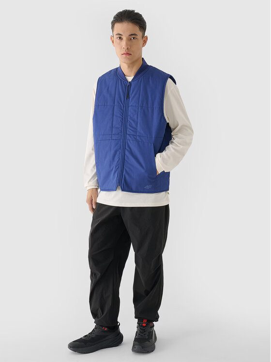 4F 4F Γιλέκο 4FRAW24TVESM171-31S Μπλε Regular Fit