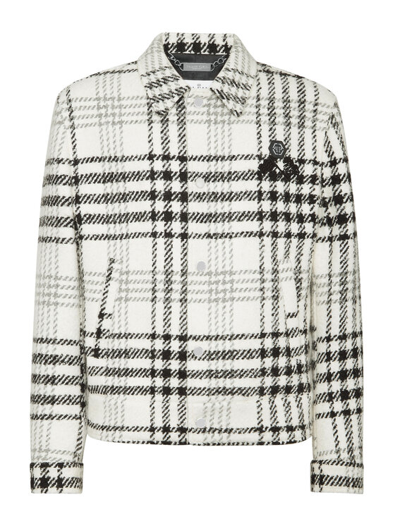 PHILIPP PLEIN PHILIPP PLEIN Giubbotto piumino 21083 Bianco Regular Fit