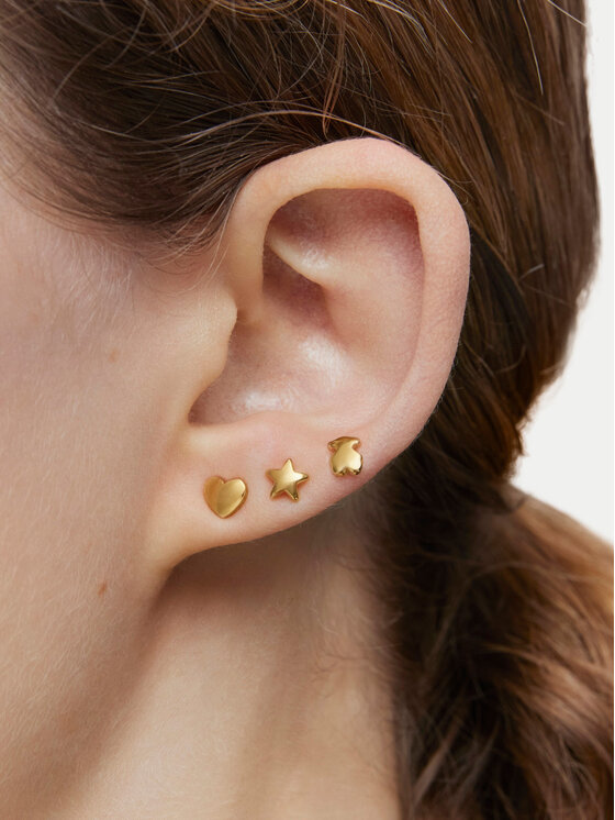 TOUS TOUS Комплект чифта обеци Bold Motif 1004102700 Златист