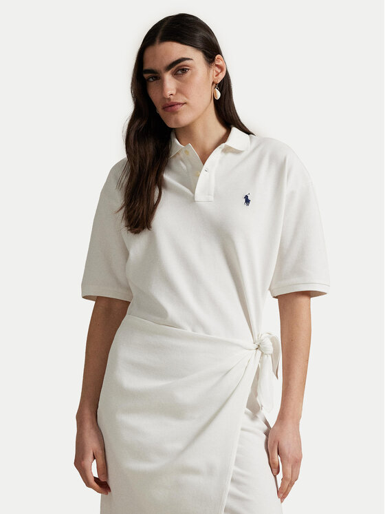 Polo Ralph Lauren Polo Ralph Lauren Hétköznapi ruha 211A88516002 Fehér Straight Fit
