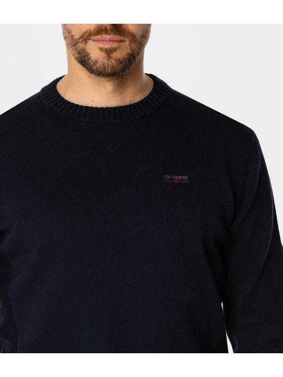 Lee Cooper Lee Cooper Sweter BILL Czarny Regular Fit