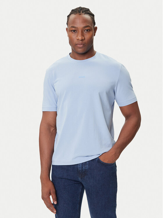 BOSS BOSS Tricou Tchup 50473278 Albastru celest Relaxed Fit