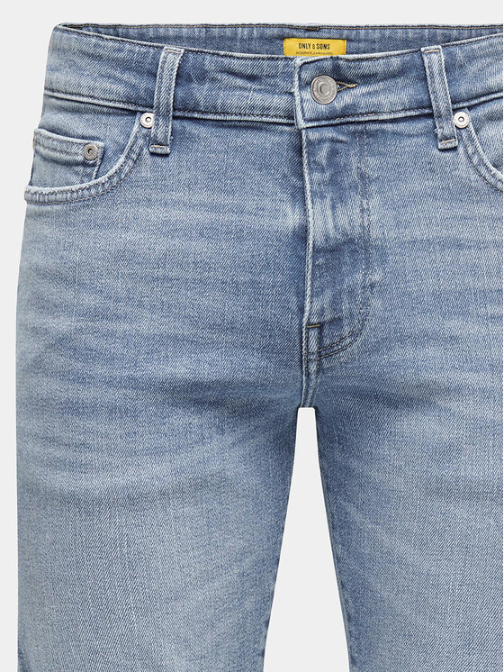 Only & Sons Only & Sons Τζιν σορτσάκια Ply 22028772 Μπλε Slim Fit