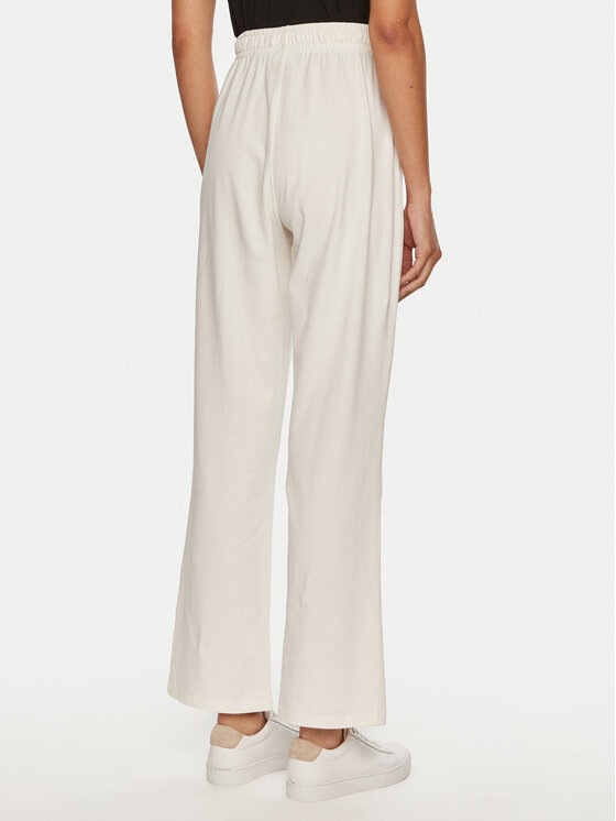 BOSS Boss Pantaloni trening 50520148 Écru Relaxed Fit