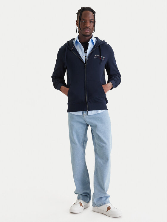 Tommy Hilfiger Tommy Hilfiger Суитшърт Brand Love MW0MW42462 Тъмносин Regular Fit