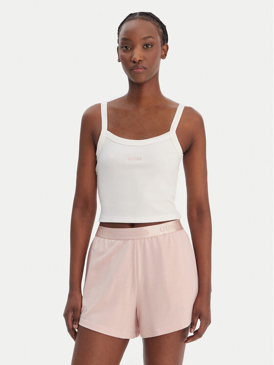 Guess Top V6GP16 K3180 Biały Regular Fit