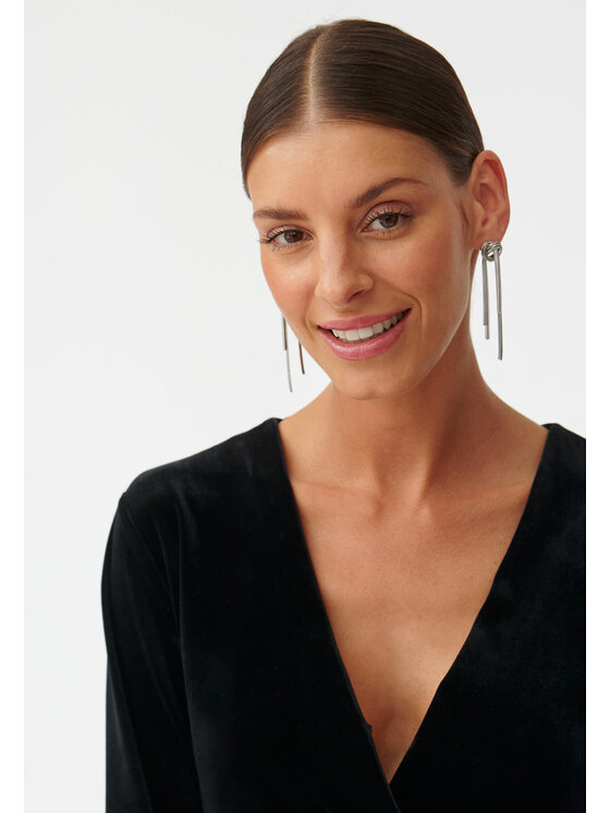 TATUUM TATUUM Úpletové šaty VELVI Čierna Fitted Fit