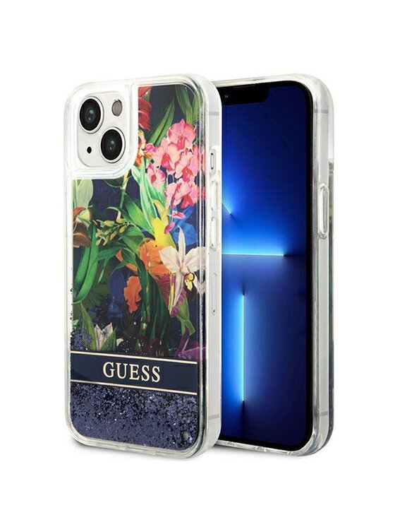 Etui na telefon Guess, Niebieskie, iPhone 14 Plus