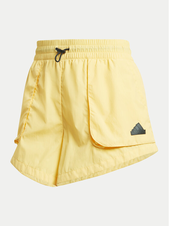 adidas adidas Pantaloni scurți sport City Escape Summer IS0662 Galben Loose Fit