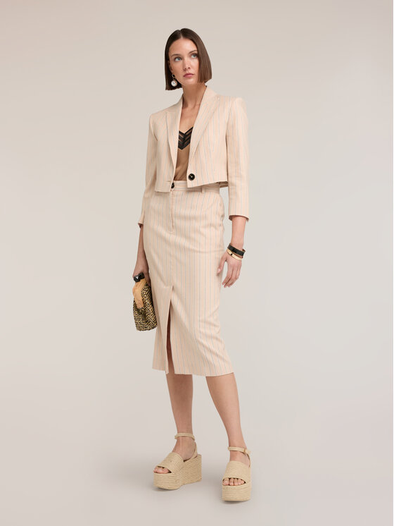 Motivi Motivi Giacca di transizione Q070Q001091N0R2 Crema Cropp Fit