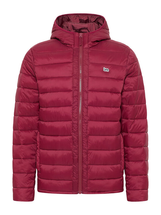 Lee Lee Kurtka zimowa LIGHT PUFFER JKT Czerwony Regular Fit