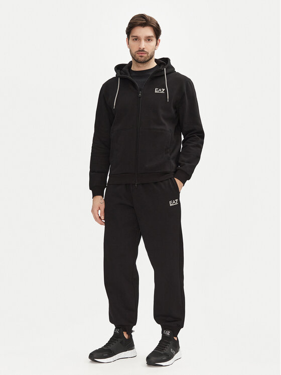 Męski Dres EA7 Emporio Armani, Rozmiar L, Czarny, 7M000243 AF10377 MC156