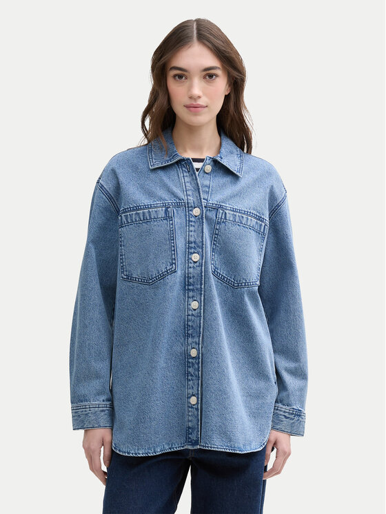 Tom Tailor Denim Džínsová bunda 1045967 Modrá Regular Fit