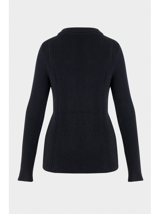 BENU BENU Kardigán sweter Čierna Regular Fit