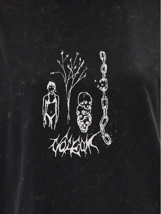 Volcom Volcom Футболка Voltrip B3512508 Чорний Oversize