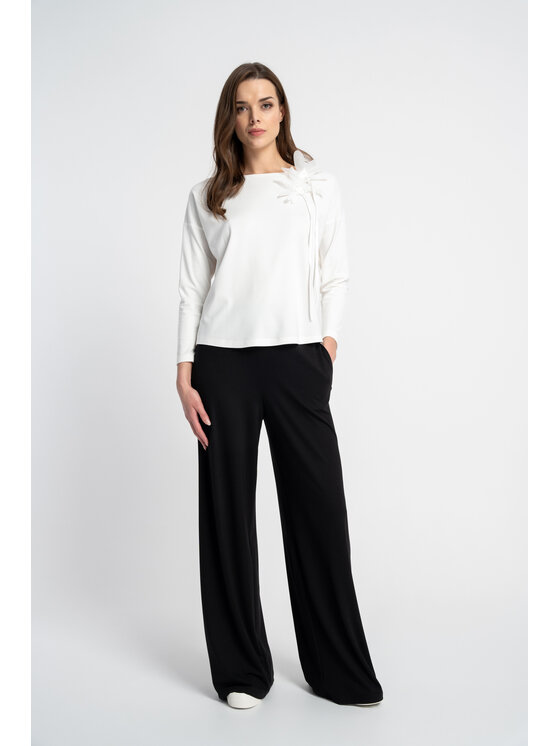 CLICK CLICK Blúzka 10-6866 Biela Regular Fit