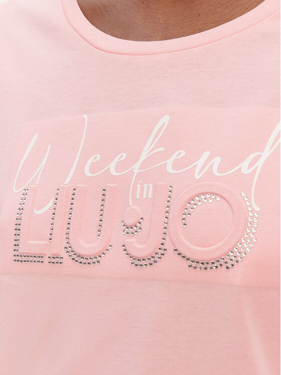 Liu Jo Sport Liu Jo Sport T-Shirt TA6252 JS923 Różowy Regular Fit
