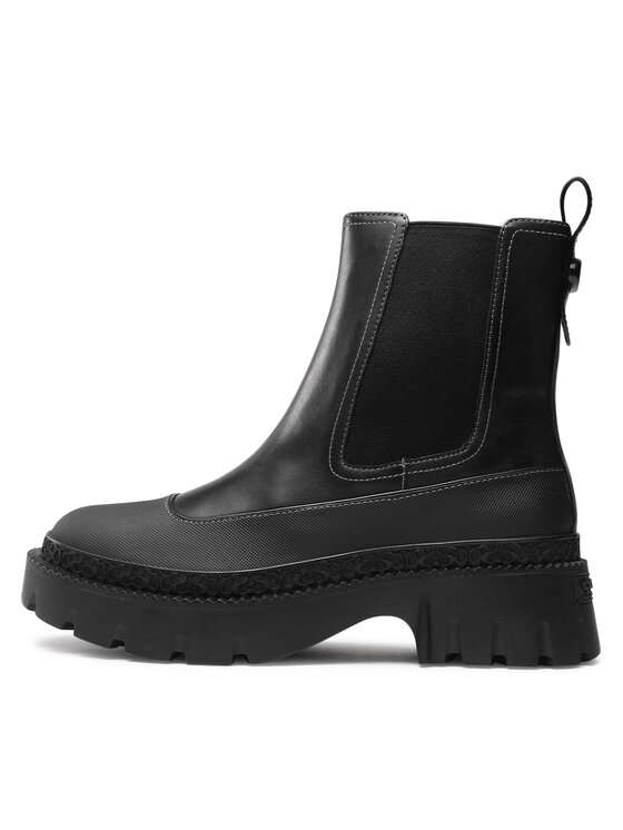 Coach Coach Μποτάκια Jayla Leather Bootie CM770 Μαύρο