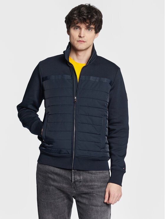 Tommy Hilfiger Jopa Mix Media MW0MW29306 Mornarsko modra Regular Fit