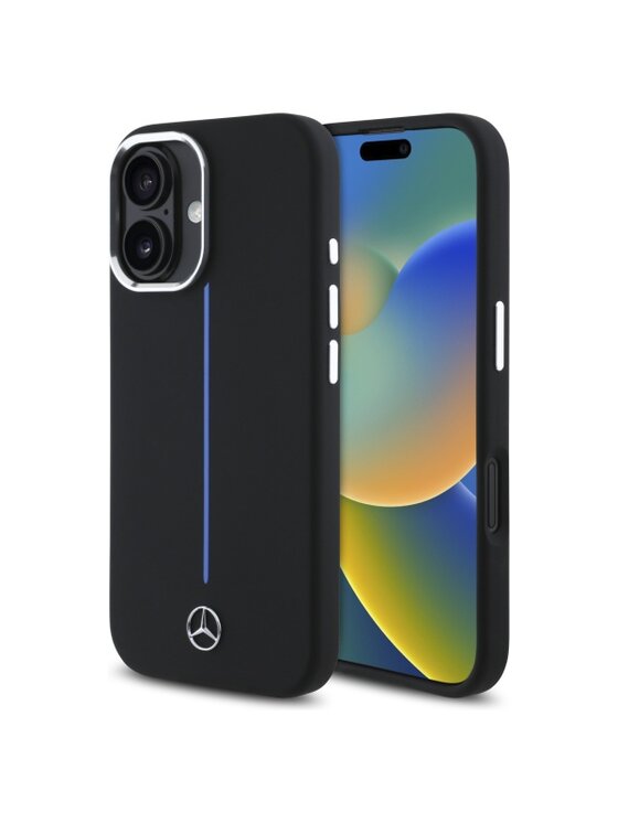 Etui na telefon Mercedes-Benz, Czarne, Apple iPhone 16