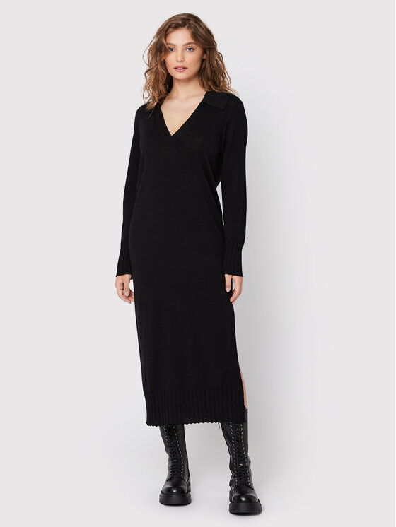 Liviana Conti Liviana Conti Strickkleid F2WA13 Schwarz Regular Fit