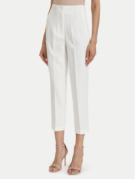 ACCESS FASHION Pantaloni din material 63-5132-135 Alb Regular Fit