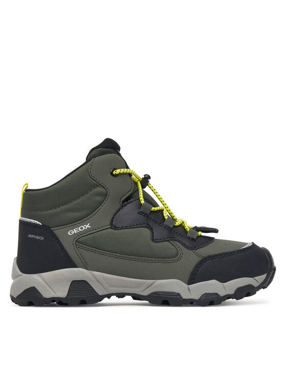 Geox Geox Auliniai batai J Magnetar Boy B Abx J463ZC 050FU C0914 S Tamsiai žalia