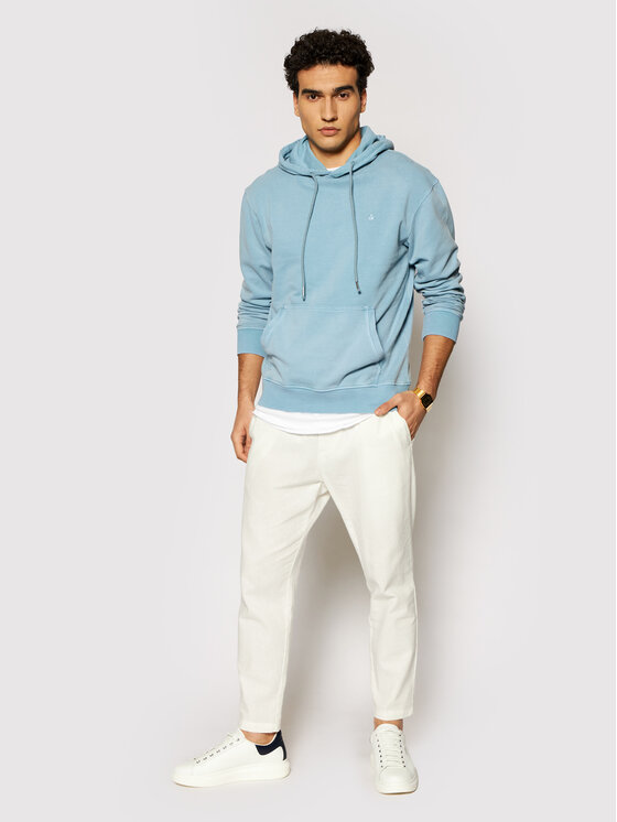 Felpa Washed 12174457 Blu Relaxed Fit