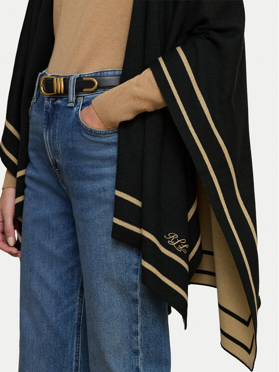 LAUREN RALPH LAUREN LAUREN RALPH LAUREN Pontšo 454P23616001 Must Relaxed Fit