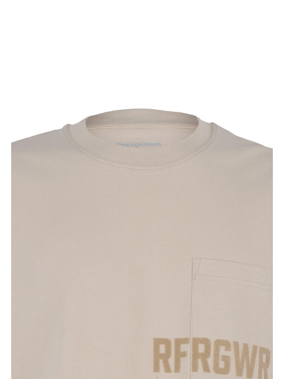 RefrigiWear RefrigiWear T-shirt T63700-A00081 Beige Regular Fit