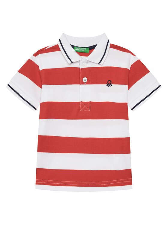 United Colors Of Benetton United Colors Of Benetton Polo marškinėliai 39QAG300V Raudona Regular Fit