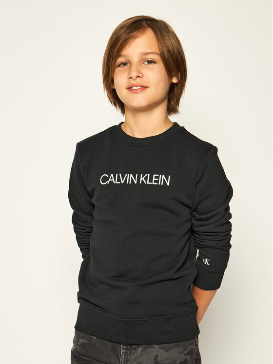 Calvin Klein Jeans Calvin Klein Jeans Sweatshirt Logo Sweatshirt IU0IU00091 Noir Regular Fit