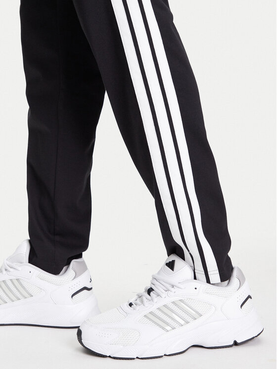 adidas adidas Donji dio trenerke Essentials 3-Stripes JE6430 Crna Regular Fit