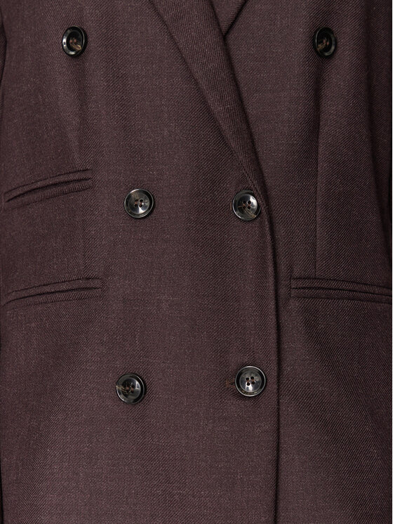Haveone Haveone Marynarka JVI-M032 Bordowy Regular Fit