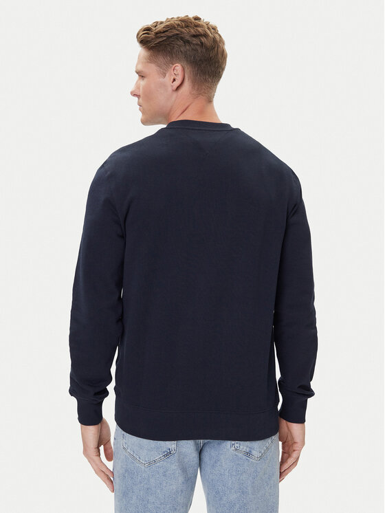 Tommy Hilfiger Tommy Hilfiger Bluza Stacked MW0MW39376 Granatowy Regular Fit