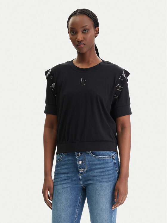 Liu Jo Sport Liu Jo Sport Blúzka TA6030 JS923 Čierna Regular Fit