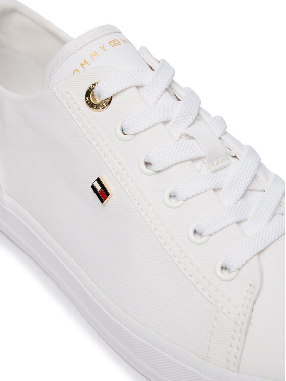 Tommy Hilfiger Tommy Hilfiger Kedai Th Foxing Sneaker Canvas FW0FW09170 Balta