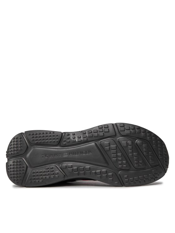 Tommy Hilfiger Tommy Hilfiger Sneakersy Modern Runner Knit Stripes Ess FM0FM04798 Čierna
